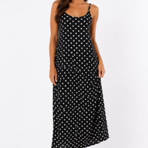 Długa sukienka bawełniana w groszki Originals – rozmiary M–XL