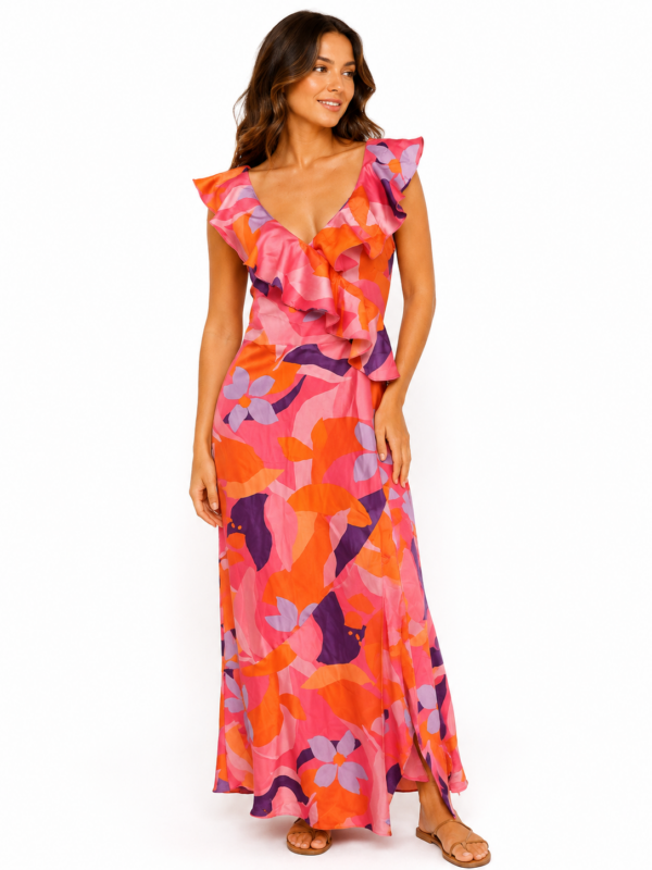 Sukienka maxi New Look z falbaną – rozmiar XL
