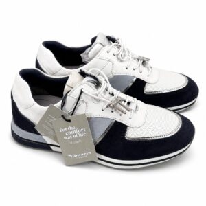 Sneakersy damskie Tamaris PureRelax granatowo-białe – rozmiar 36
